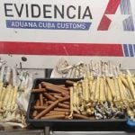Puros decomisados por las autoridades cubanas. (Captura de pantalla © Wiliam Pérez González-Twitter)