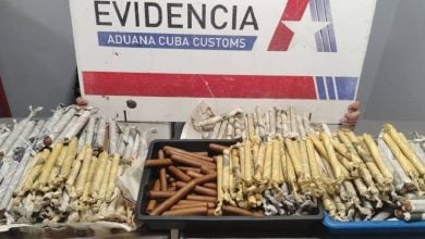 Puros decomisados por las autoridades cubanas. (Captura de pantalla © Wiliam Pérez González-Twitter)