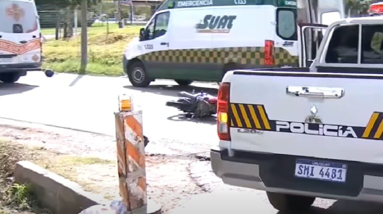 Cubano muere en Uruguay tras aparatoso choque en moto