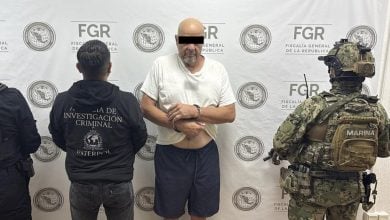 El hombre fue detenido en el estado de Quintana Roo, México. (Foto © Gabinete de Seguridad del Gobierno de México)