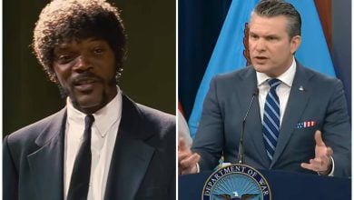 Pete Hegseth pronunció la cita en medio de un discurso contra Irán. (Captura de pantalla © Fox13- YouTube)