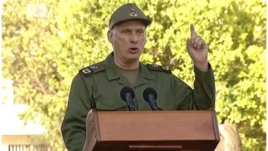 Díaz-Canel ya ha llamado a la población a combatir por Cuba. (Captura de pantalla © Canal Caribe- YouTube)