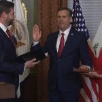 John Ratcliffe siendo nombrado oficialmente Director de la CIA. (Captura de pantalla © TIME Breaking News-YouTube)