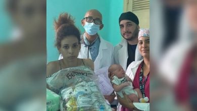 La mujer fue dada de alta antes de que llegara su familia al hospital. (Foto © Kamila Guzmán – Instagram)