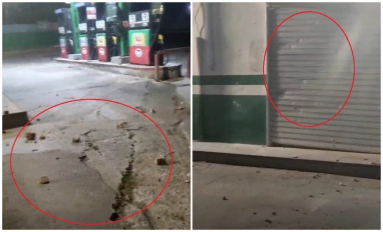Servicentro CUPET termina apedreado durante manifestaciones en La Habana