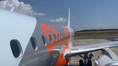 Avión de la aerolínea Sky High Dominicana. (Captura de pantalla © JLaviation-YouTube)