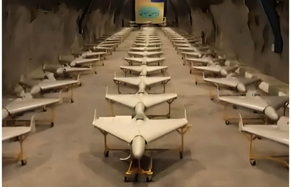 Drones iraníes. Imagen de referencia. (Captura de pantalla © CBS News: The National-YouTube)