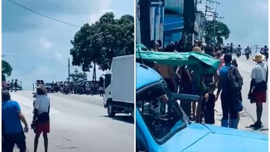 Los residentes de la zona se han cansado de los constantes cortes de electricidad. (Captura de pantalla © Minuto Cuba-Facebook)