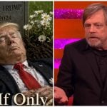El actor deseó que el presidente Trump viva para pagar sus crímenes. (Captura de pantalla © Mark Hamill- X/ The Graham Norton Show- YouTube)