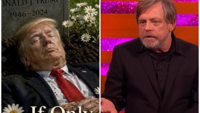 El actor deseó que el presidente Trump viva para pagar sus crímenes. (Captura de pantalla © Mark Hamill- X/ The Graham Norton Show- YouTube)