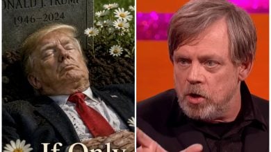 El actor aclaro que le deseaba a trump lo contrario a la muerte. (Captura de pantalla © Mark Hamill- X/ The Graham Norton Show- YouTube)